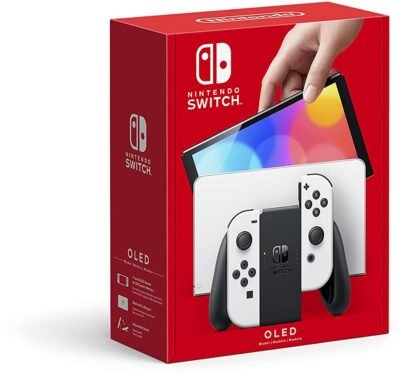 Nintendo Switch OLED console in handheld mode