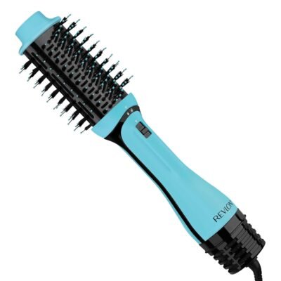 Revlon One‑Step Hair Dryer brush on vanity
