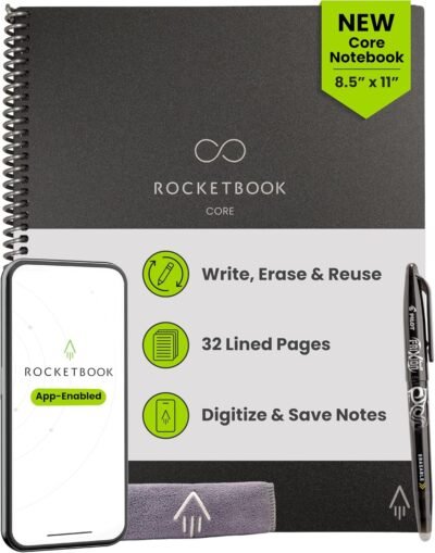 Rocketbook Core Reusable Notebook with Smart Cloud Integration