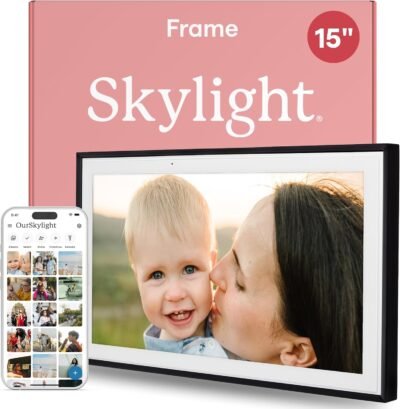 Skylight Frame 15" digital photo frame displaying family photos