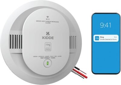 Kidde Smart Smoke & Carbon Monoxide Detector – Hardwired Dual‑Sensor Alarm with Voice Alerts