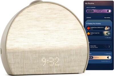 Hatch Restore 3 – Smart Sunrise Alarm Clock & Sleep Machine for Better Sleep Routines
