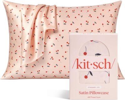 Satin pillowcase, wrinkle-free