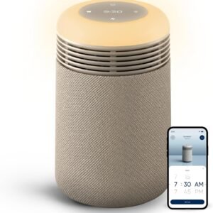 blueair air purifier and sunrise alarm clock + white noise