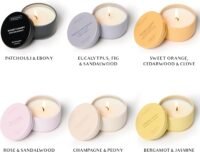 Aromatherapy candles set of 6