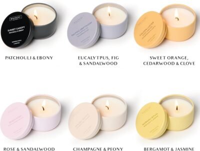 Aromatherapy candles set of 6