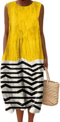 Boho summer dress pattern and color