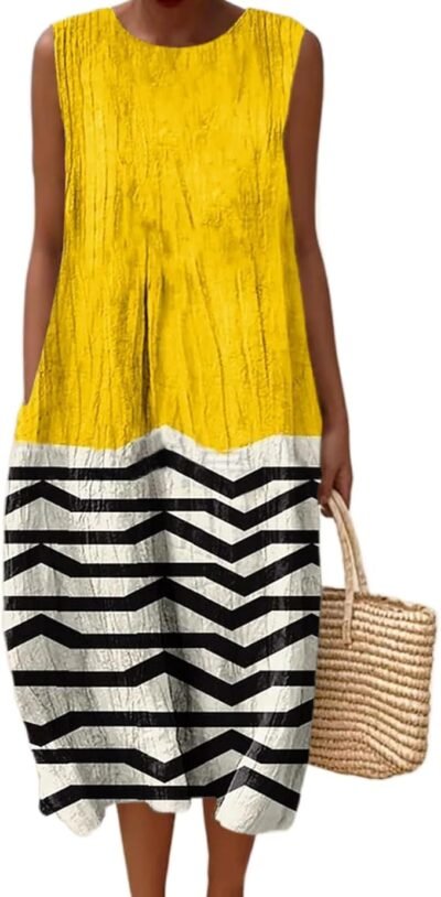 Boho summer dress pattern and color