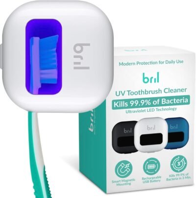 Bril UV-C toothbrush cleaner and holder