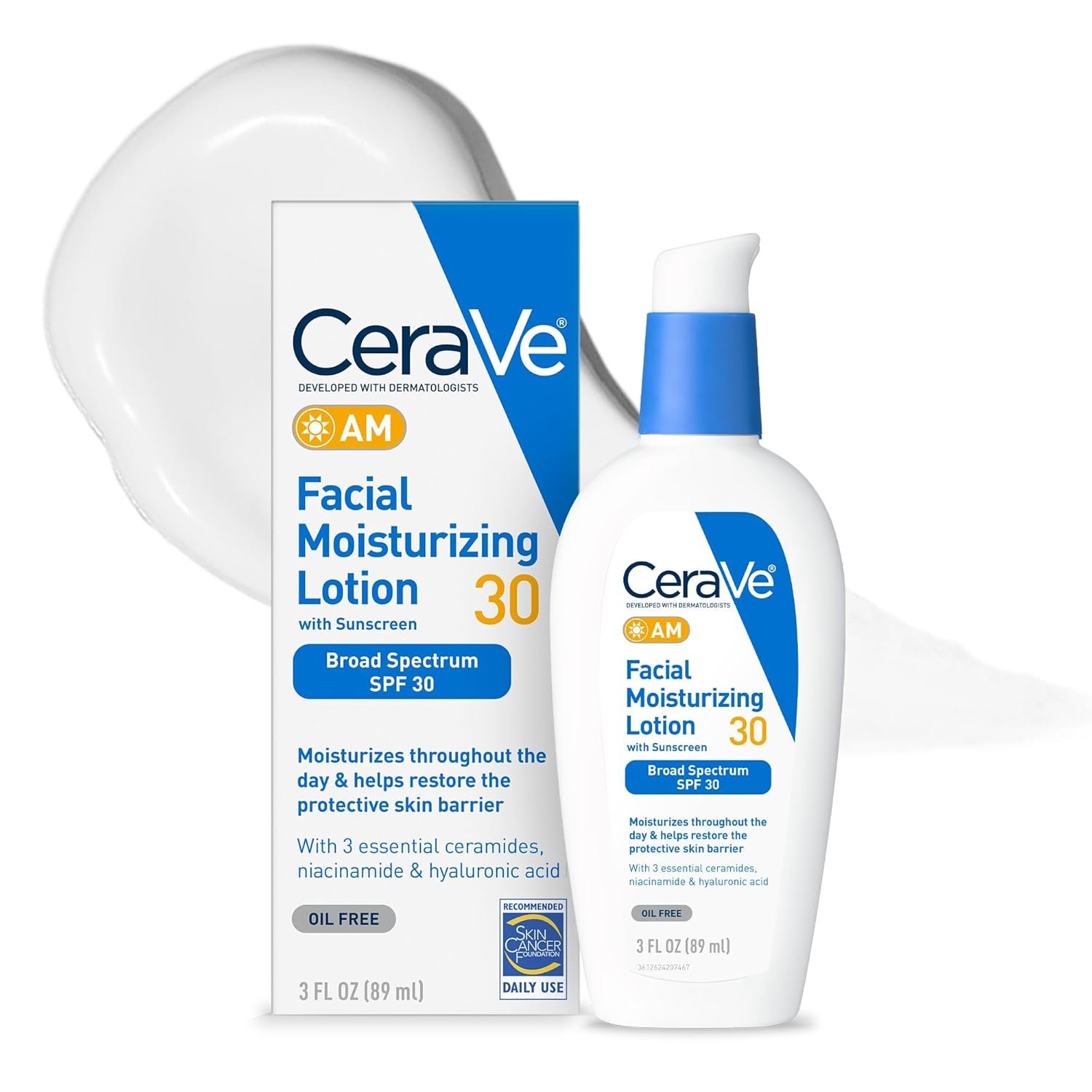 CeraVe AM Facial Moisturizing Lotion SPF 30 - Image 1