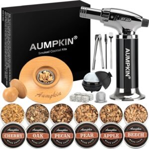 Cocktail drink smoker kit with torch