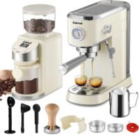 Espresso machine with grinder