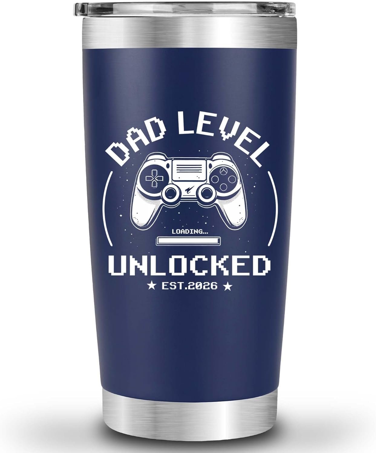 3. Stainless steel tumbler, gift for new dad - Image 1
