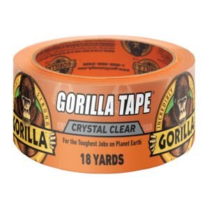 Gorilla Crystal Clear Duct Tape – Invisible Strength for Tough Repairs