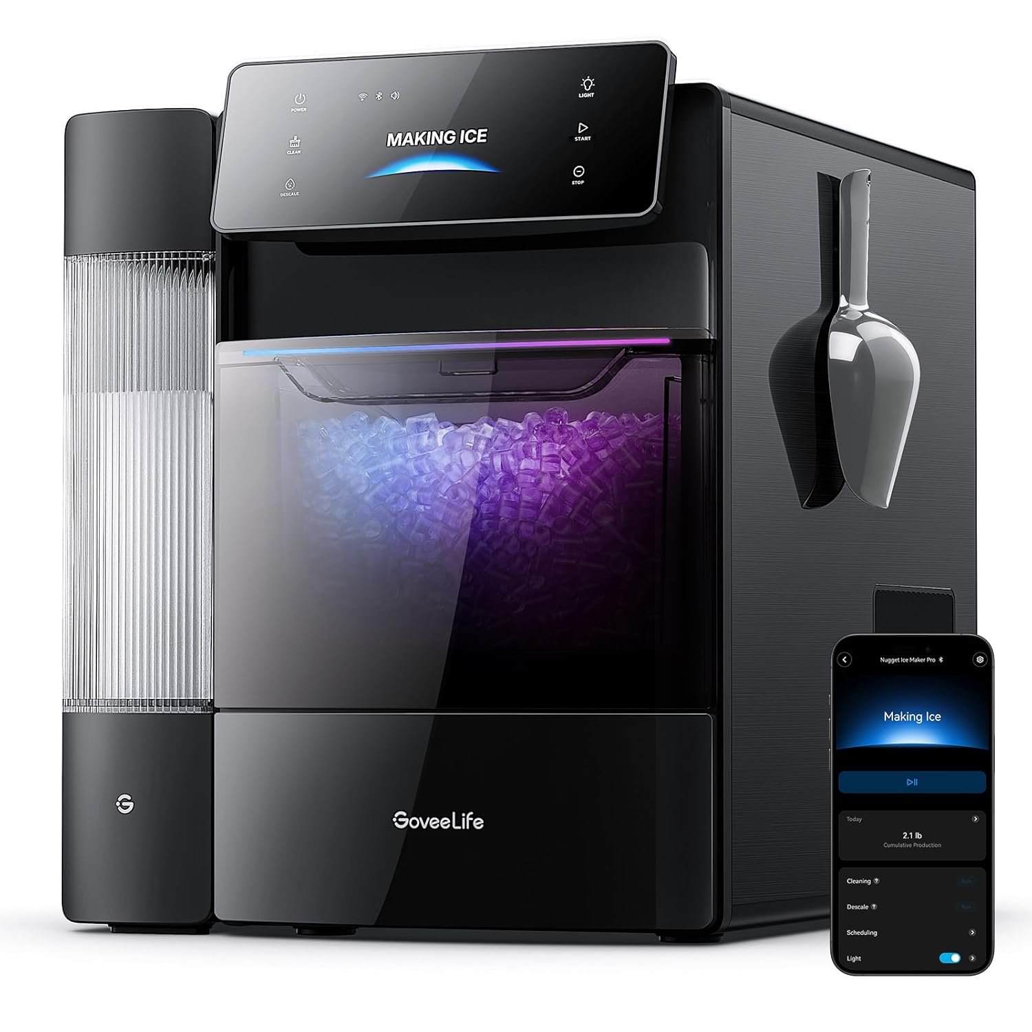 GoveeLife smart nugget ice maker pro with AI NoiseGuard, App and Voice control - Image 1