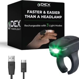 High Tech wearable LED flashlight fingerlight, weather resistant