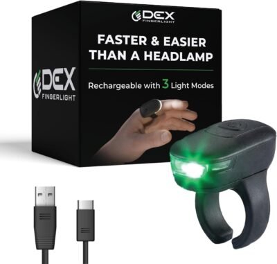 High Tech wearable LED flashlight fingerlight, weather resistant
