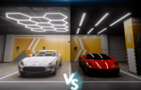 Hexagon Garage Lights