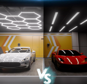 Hexagon Garage Lights