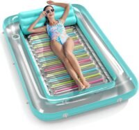 Inflatable lounger float 4 in 1