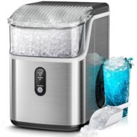 Kismile countertop nugget ice makes, self-cleaning