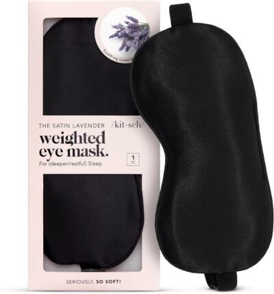 Kitsch weighted eye mask for sleep and travel
