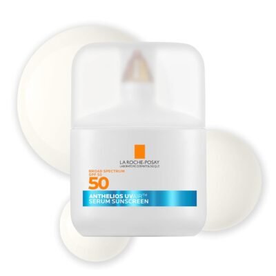 La Roche Posay Anthelios UVAir Sunscreen Serum SPF50 for Sensitive Skin with Niacinamide, Hyaluronic Acid and Antioxidants