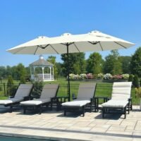 Large patio umbrella with base included