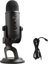 Logitech Blue Yeti USB Microphone – Pro Audio for Podcasts and Streaming
