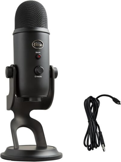 Logitech Blue Yeti USB Microphone – Pro Audio for Podcasts and Streaming