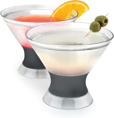 Martini cooling cups freeze insulated (set of 2)