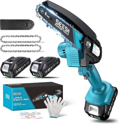 Mini electric, chainsaw handheld