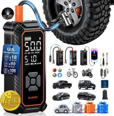 OlarHike Cordless Tire Inflator, Portable Air Compressor