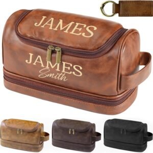 Personalized toiletry bag for men
