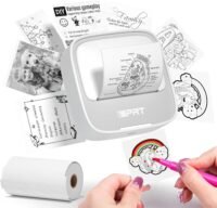 Portable sticker inkless bluetooth printer for smartphone