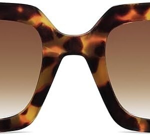 Retro oversized square sunglasses