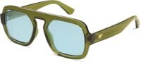 Retro square aviator sunglasses 70s