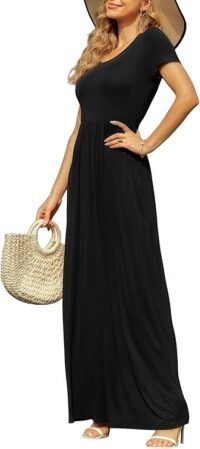 Summer maxi dress black