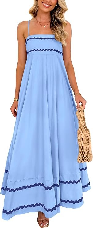 Summer spagetti dress blue