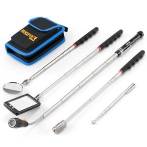 Telescoping magnetic pickup tool set