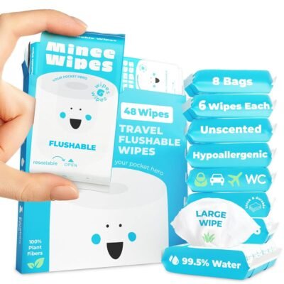 Travel flushable wipes Travel flushable wipes