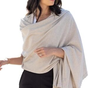 Travel scarf, wrap, organic cotton