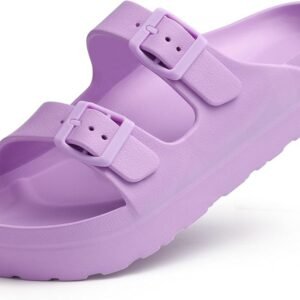 Goosecret platform sandals with arch support (purple)