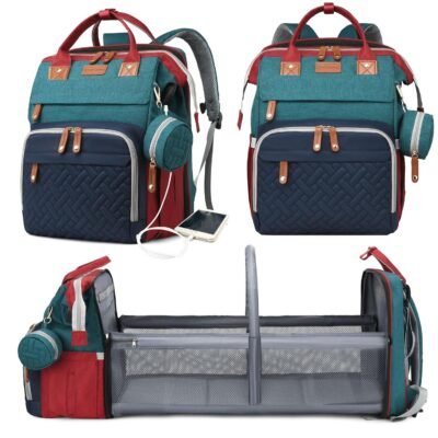 Astro alan baby diaper bag with changing station, waterproof, with USB charging port