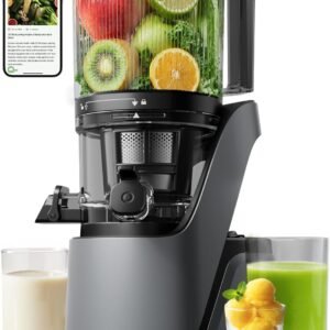 Canoly C16 cold press juicer, extra wide chute, 3 in 1 juice, sorbet, nut milk