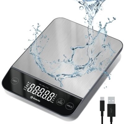 Etekcity digital food scale, IPX6 waterpoof, USB-C