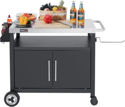 Grills House outdoor grill cart with wheels