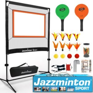 Jazzminton-Sport Paddle Game with Net