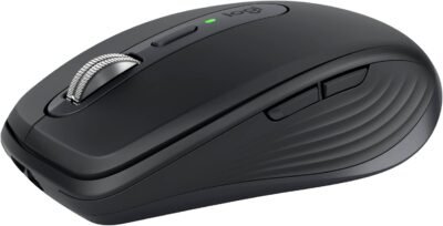 Logitech MX Anywhere compact wireless mouse, fast scrolling, any surface, programmable buttons