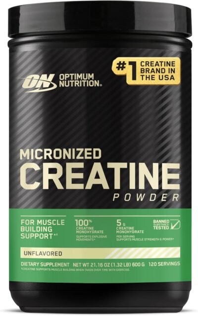 Micronized creatine powder, unflavored